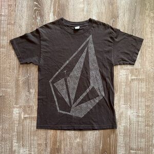 Vintage Volcom Men's Brown Graphic T-Shirt